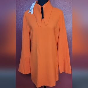 NWT ZARA Orange Shirt Dress - Size M
